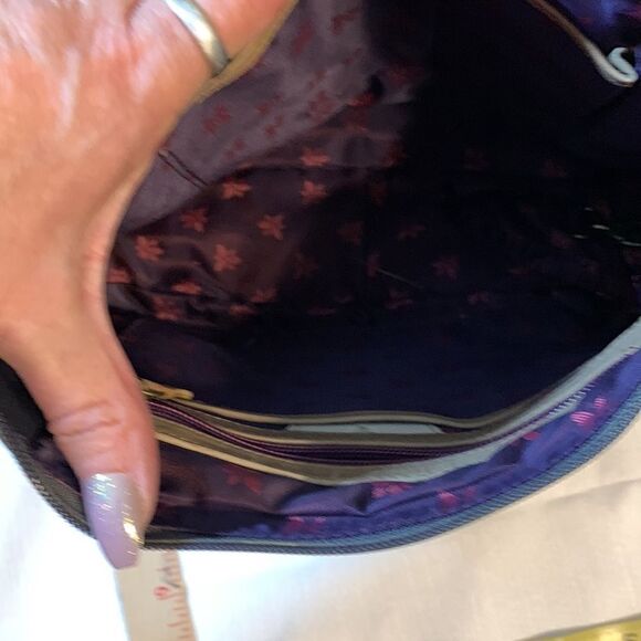 Anuschka Floral Paradise hand painted leather hobo bag - Picture 8 of 12